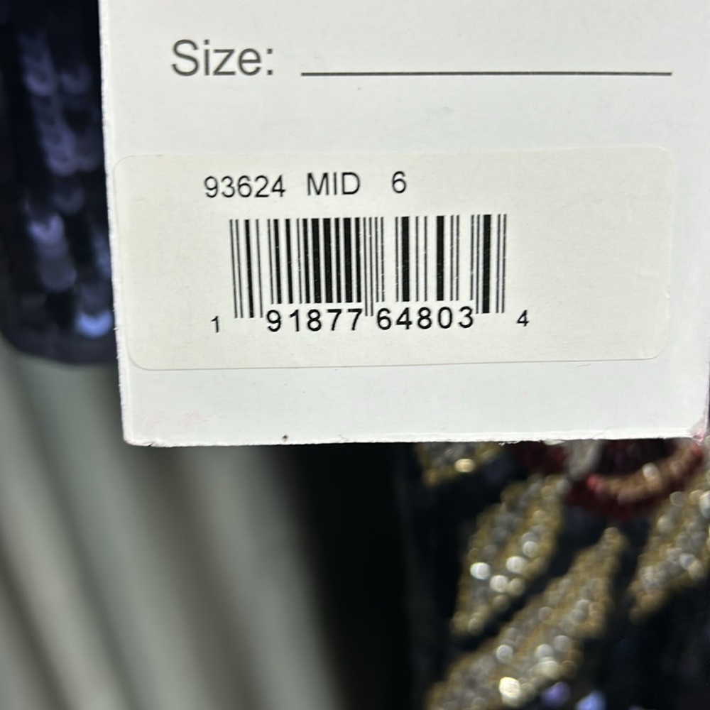 Mac Duggal 93624 NWT SEQUINED ASYMMETRICAL FLORAL LONG SLEEVE MIDI DRess - Picture 10 of 10